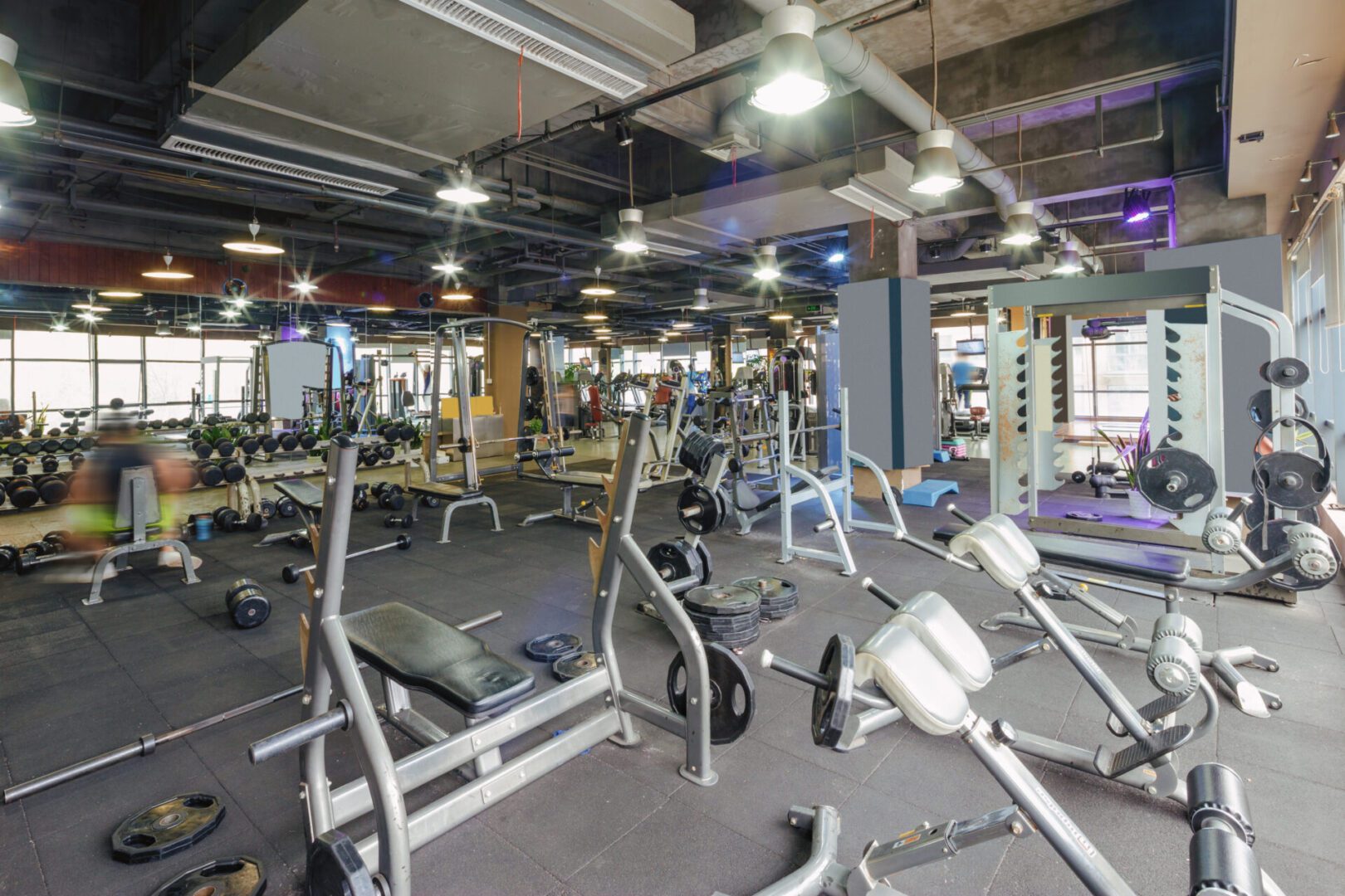 interior of modern gym